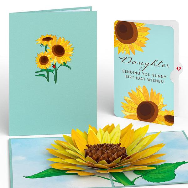 i love pop Sunflower Birthday Pop-Up Card and Sentiment Set for Daughter