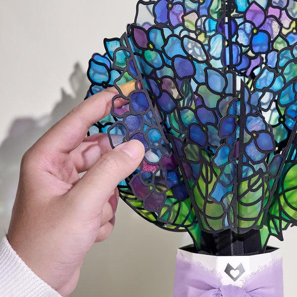 I Love Pop Sunlit Hydrangeas Wedding Suncatcher Bouquet And Sentiment Set