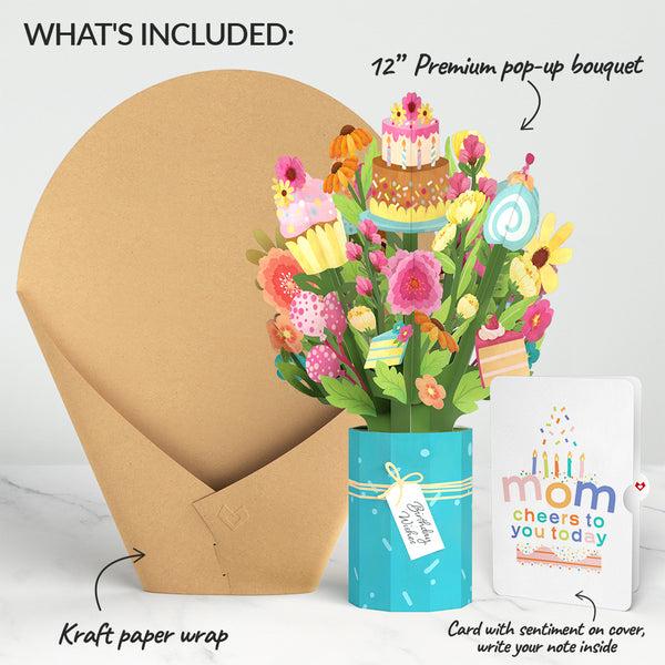 I Love Pop Sweet Birthday Wishes Bouquet And Sentiment Set For Mom