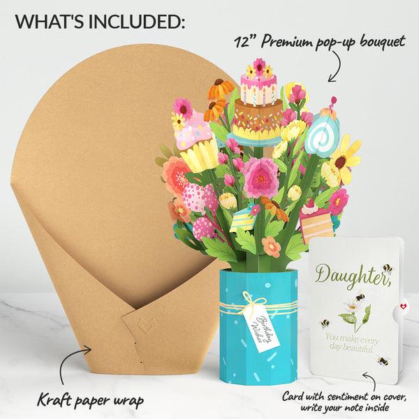 I Love Pop Sweet Birthday Wishes Bouquet And Sentiment Set For Daughter