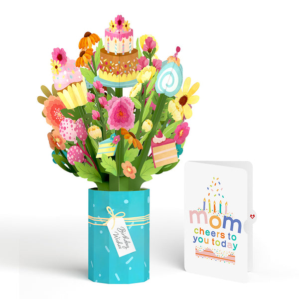 i love pop Sweet Birthday Wishes Bouquet and Sentiment Set for Mom i love pop Sweet Birthday Wishes Bouquet and Sentiment Set for Mom