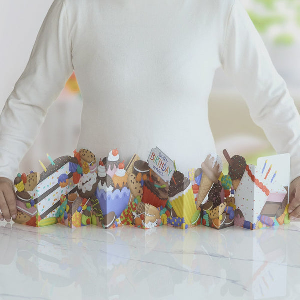 I Love Pop Sweet Birthday Wishes Loooooong Card™ (Expands To 2 Feet)