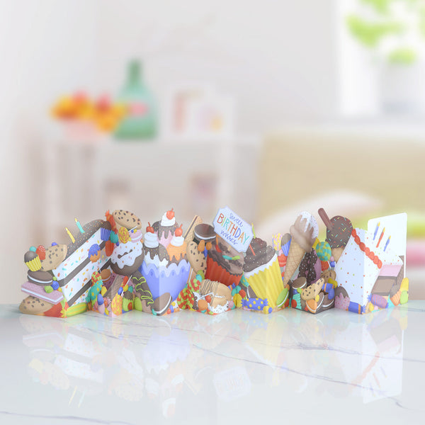 i love pop Sweet Birthday Wishes Loooooong Card™ (Expands to 2 feet)