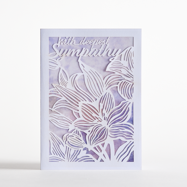 I Love Pop Sympathy Lillies: Lovepop Moments™ Card