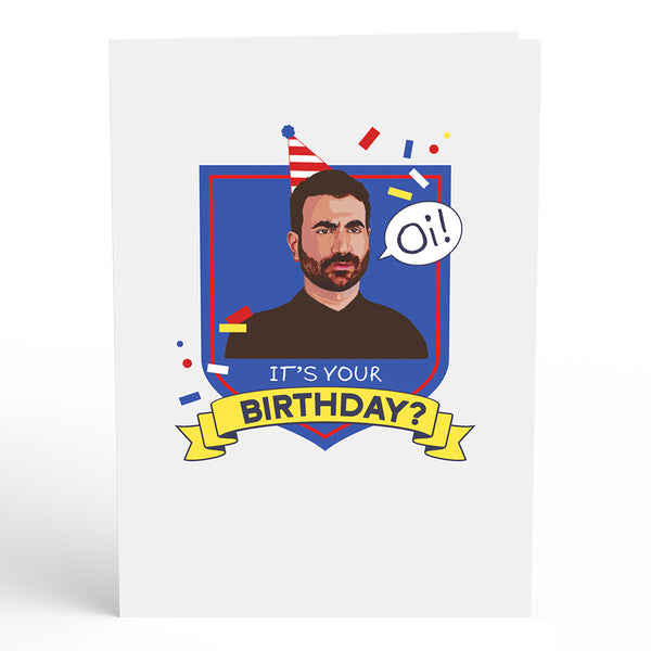 I Love Pop Ted Lasso Oi It’s Your Birthday Pop-Up Card
