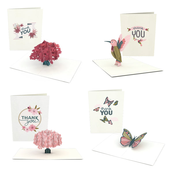 i love pop Thank You Garden Notecards (Assorted 4-Pack)