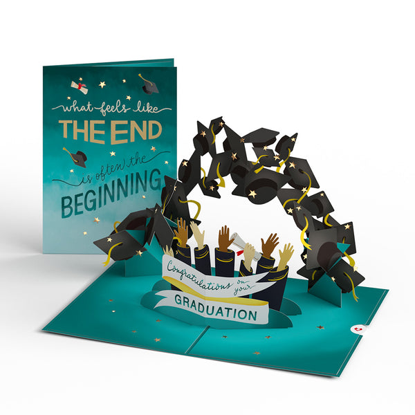i love pop The End is the Beginning Graduation Pop-Up Card