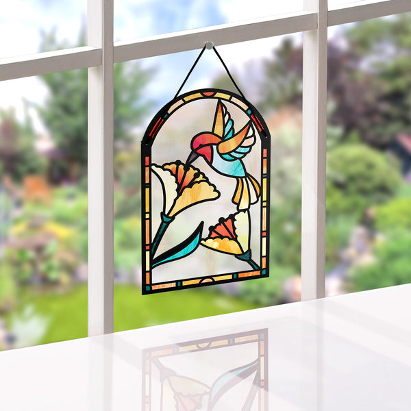 i love pop Thinking of You Hummingbird Suncatcher Card