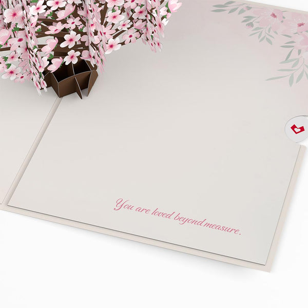 I Love Pop To My Grandma Cherry Blossom Tree Pop-Up Card