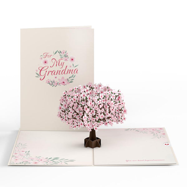 i love pop To My Grandma Cherry Blossom Tree Pop-Up Card