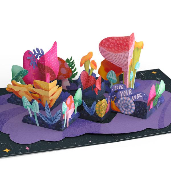 I Love Pop Together We Are Magic Mushrooms Pop-Up Card