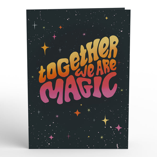 I Love Pop Together We Are Magic Mushrooms Pop-Up Card