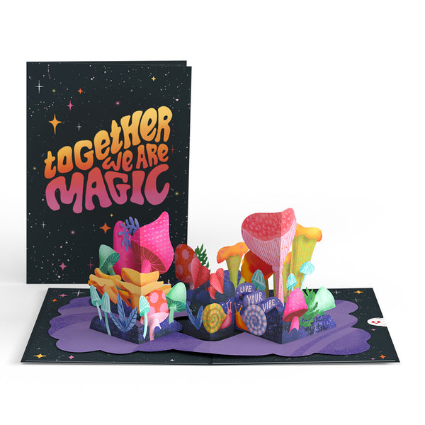 i love pop Together We are Magic Mushrooms Pop-Up Card