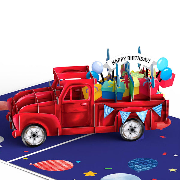 I Love Pop Truckloads Of Birthday Wishes Pop-Up Card