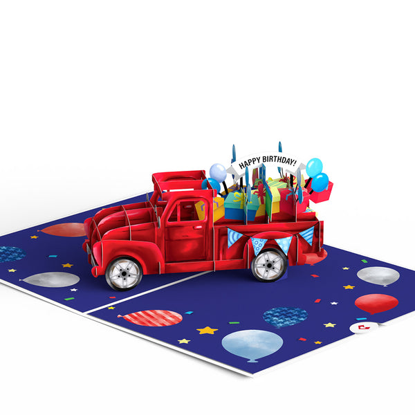 I Love Pop Truckloads Of Birthday Wishes Pop-Up Card