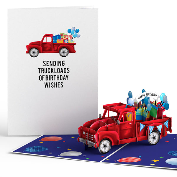 i love pop Truckloads of Birthday Wishes Pop-Up Card