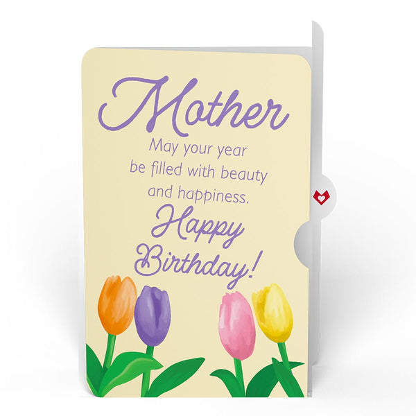 I Love Pop Tulips Birthday Pop-Up Card And Sentiment Set For Mother