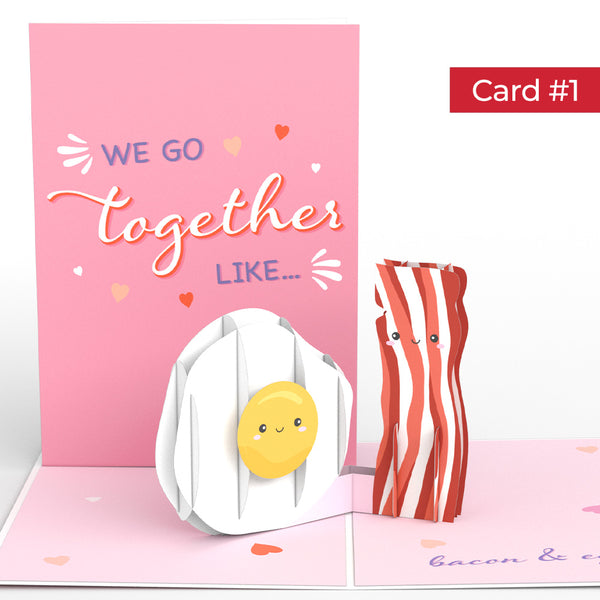 I Love Pop We Go Together Like Valentine's Day 4-in-1 Nesting Card