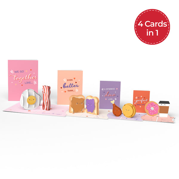 i love pop We Go Together Like Valentine's Day 4-in-1 Nesting Card