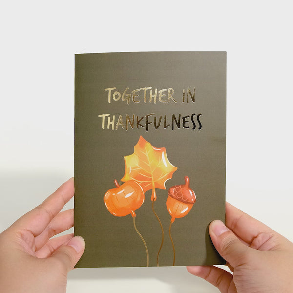 I Love Pop Woodland Animals Thanksgiving Day Parade Pop-Up Card