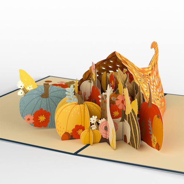I Love Pop Woodland Harvest Thanksgiving Wishes Pop-Up Card