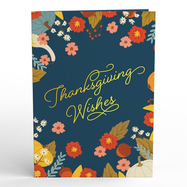 I Love Pop Woodland Harvest Thanksgiving Wishes Pop-Up Card