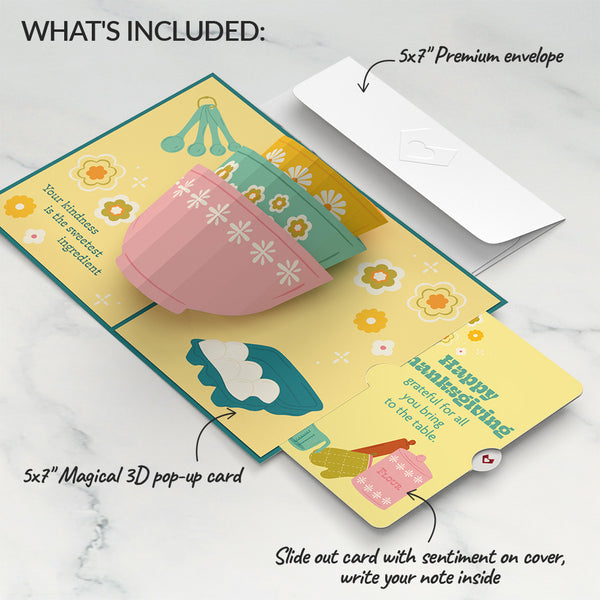 I Love Pop You Bake The World A Better Place Thanksgiving Pop-Up Card And Sentiment Set