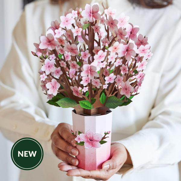 I Love Pop You Brighten My World Birds Suncatcher Card & Pop-Up Bouquet Bundle