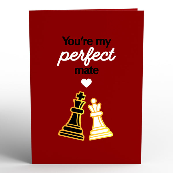 I Love Pop You're My Perfect Mate Cute Valentine's Day Pop-Up Card