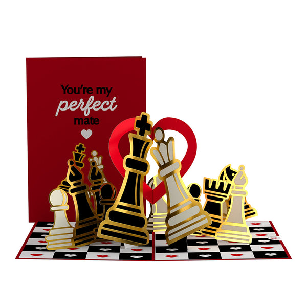 i love pop You're My Perfect Mate Cute Valentine's Day Pop-Up Card