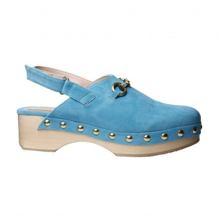 i love sandals Adeline/S Aqua Blue – Women Suede CLogs