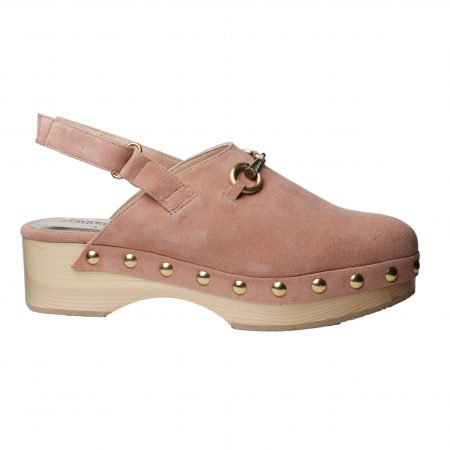 i love sandals Adeline/ S Salmon – Women Suede Clogs