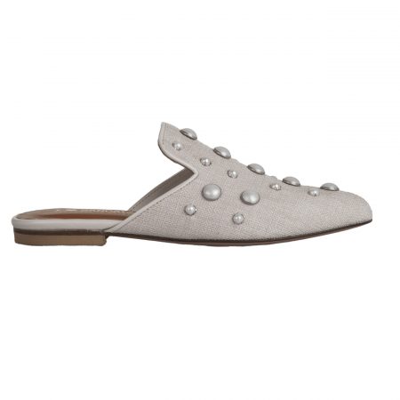 i love sandals Bertha – Women Fabric Leather Mules