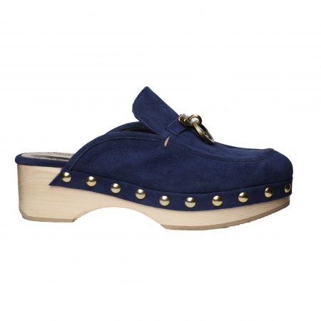 i love sandals Erna/S Blue – Women Suede Clogs