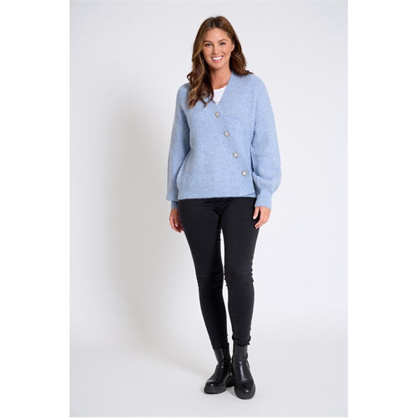 I Saw It First Asymmetrical Button Up Cardigan