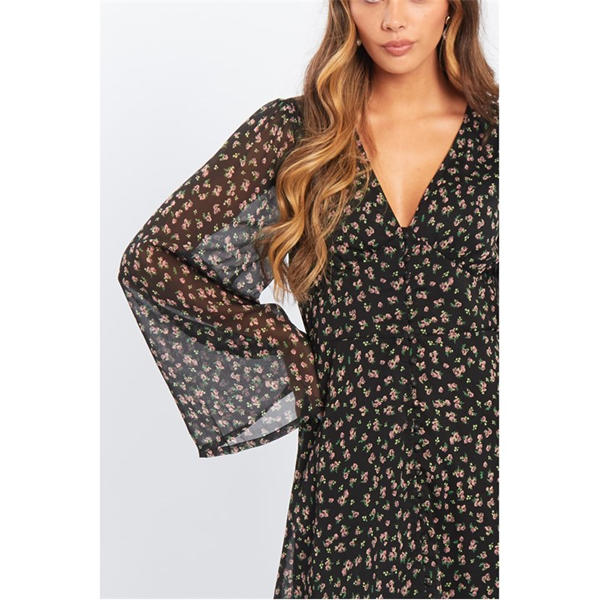 I Saw It First Bell Sleeve Dress Womens