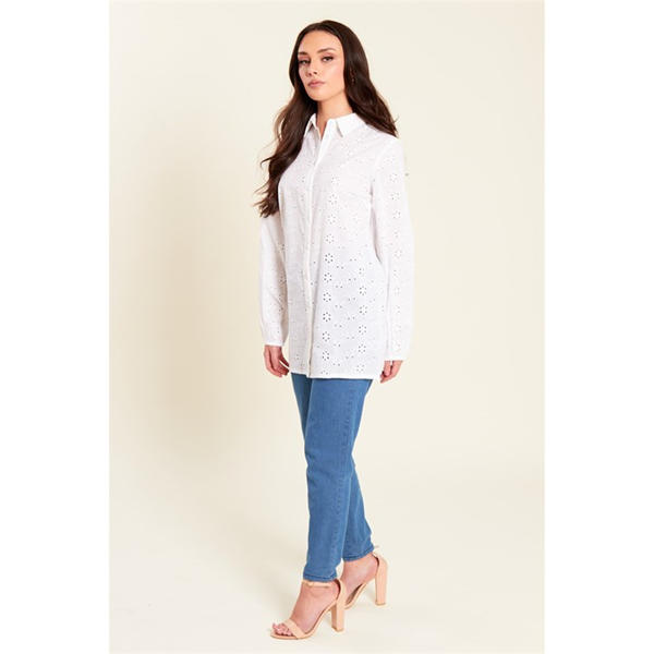 I Saw It First Broderie Shirt Womens