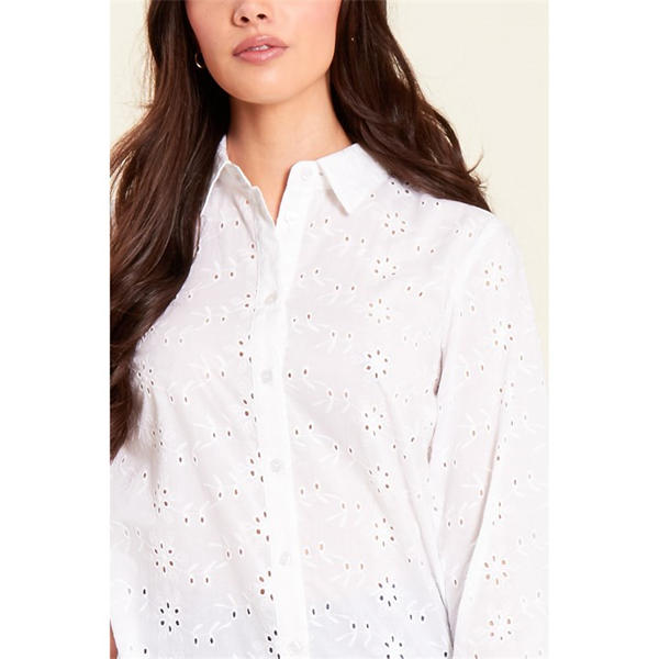I Saw It First Broderie Shirt Womens