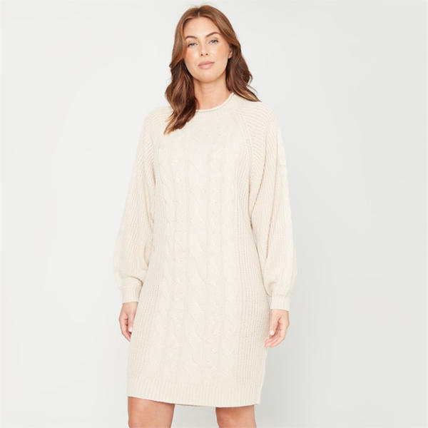 I Saw It First Cable Knitted Dress Womens