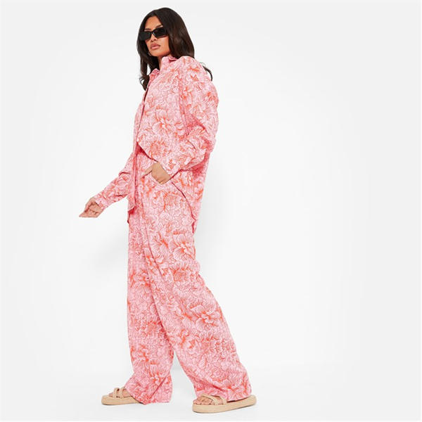 I Saw It First Co Ord Woven Wide Leg Trousers