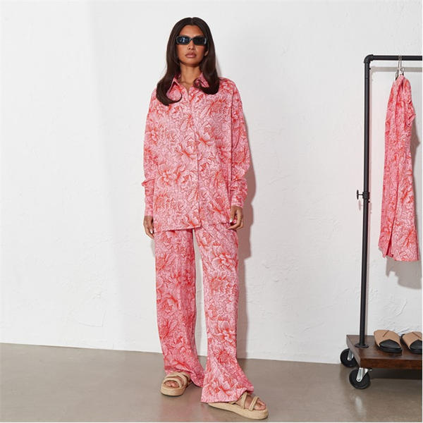 i saw it first Co Ord Woven Wide Leg Trousers