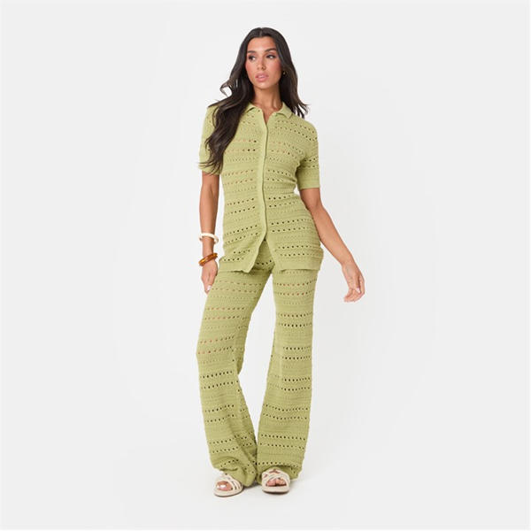 i saw it first Crochet Shirt and Pant Set