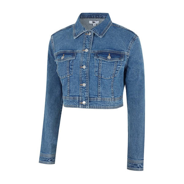 I Saw It First Crop Denim Jacket
