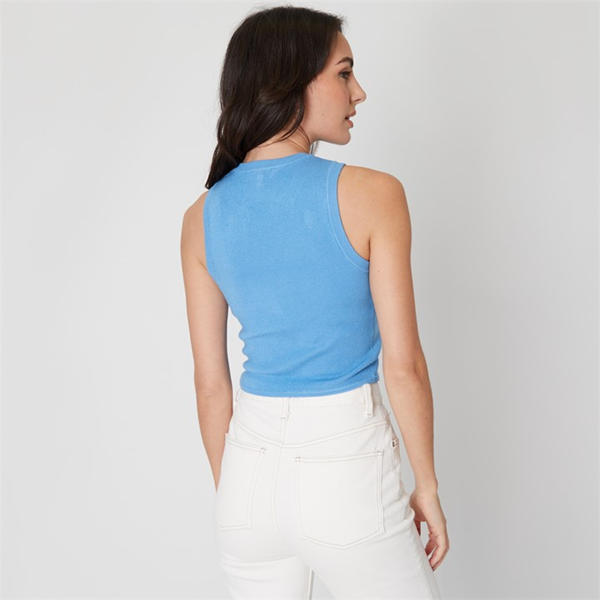 I Saw It First Crop Knitted Vest Womens