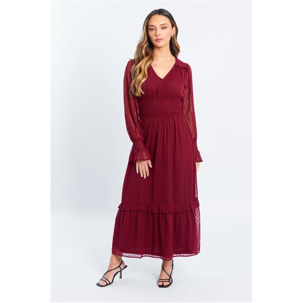 i saw it first Dobby Midi Dress Womens