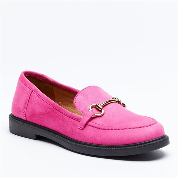 i saw it first Faux Suede Chain Trim Loafer