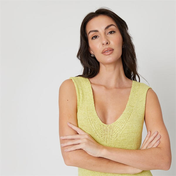 I Saw It First Knitted Midi Dress Womens