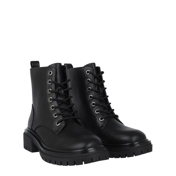I Saw It First Lace Up Faux Leather Boots