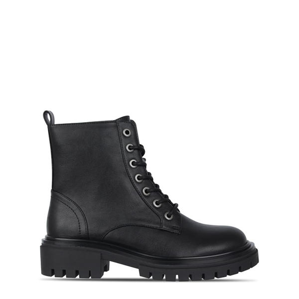 i saw it first Lace Up Faux Leather Boots