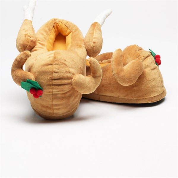 I Saw It First Light Up Christmas Turkey Slipper